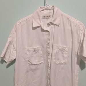 Madewell Courier button down XXS in whte